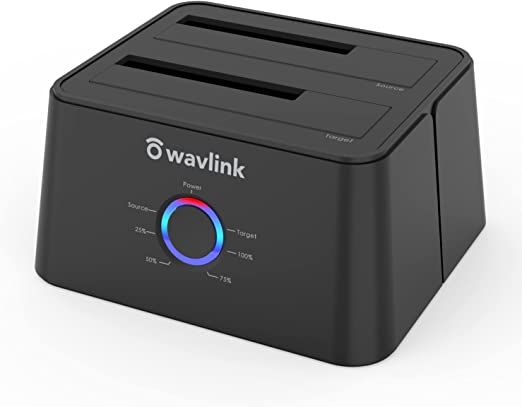 WAVLINK Dual Bay External Hard Drive Docking Station Black $47.99 (RRP $69.99) @ Amazon AU