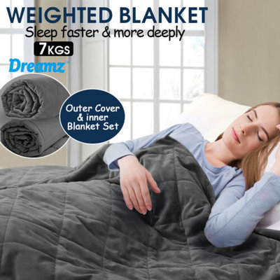 DreamZ Weighted Blanket 7KG Heavy Gravity Deep Relax Calming Sleep Blankets $54.99 (RRP $149.99) @ eBay AU