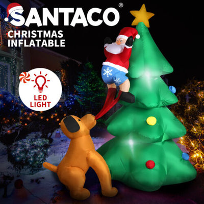 Santaco Inflatable Christmas Outdoor Decorations Santa LED Lights Xmas Party $72.99 (RRP $249.99) @ eBay AU