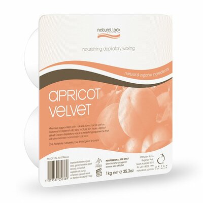 Natural Look Nourishing Depilatory Waxing Apricot Velvet 1Kg $22.50 (RRP $40) @ AMR Hair & Beauty