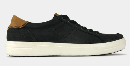 Airflex LANCE Leather Comfort Sneakers Black $64.99 (RRP $129.99) @ Betts