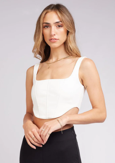 Taliah Corset Top White $40 (RRP $59.95) @ Edge Clothing