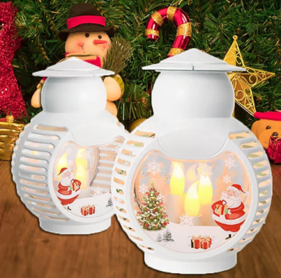 Christmas LED Portable Mobile Atmosphere Light USB Automatic Rotating Lantern Night Light $64.35 (RRP $113.58) @ Mini In The Box