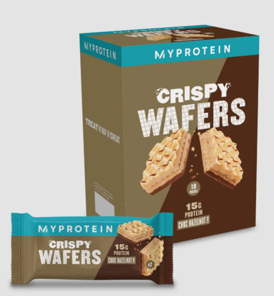 Protein Wafer 10x40g Chocolate Hazelnut $27.99 (RRP $39.99) @ My Protein