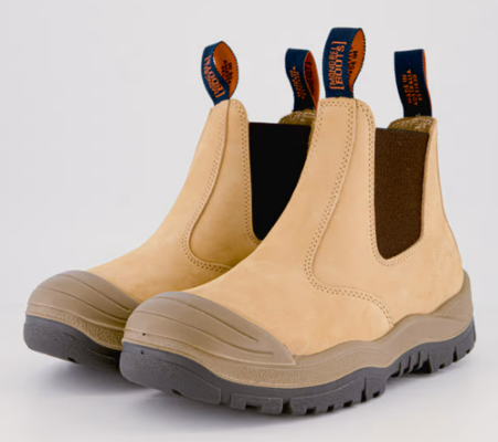 Elastic Sided Boot W Scuff Cap Brown $90 (RRP $179.99) @ 4Workers