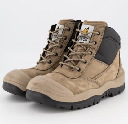 Zipsider Boot W Scuff Cap Stone $100 (RRP $199.99) @ 4Workers