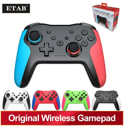 Original Wireless Controller Bluetooth For Nintendo Switch Pro PC PS3 Black Blue Red BOX $21.95 (RRP $47.72) @ Ali Express