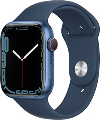 Apple Watch Series 7 (GPS + Cellular, 45mm) Blue Aluminium Case $559 (RRP $799) @ Amazon AU