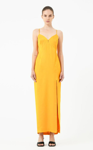 Muse Backless Maxi Dress Golden Yellow $89 (RRP $129.99) @ Forcast