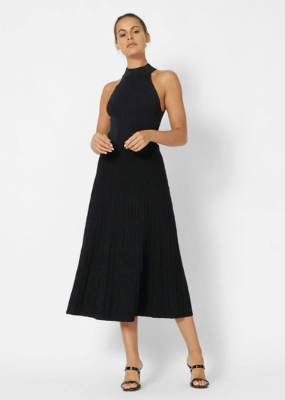 Analisa Pleated Knit Skirt Black $49 (RRP $79.99) @ Forcast