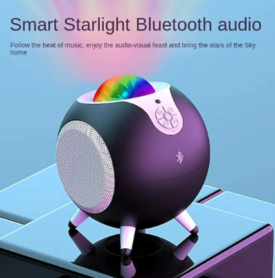 Bluetooth Speaker with LED Star Galaxy Night Light with Shocking Bass Black $68.29 (RRP $102.36) @ Light In The Box