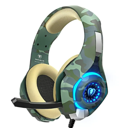 Gaming Headset GM-1 with Noise Cancelling Mic Deep Bass Stereo Sound Dark Green $37.19 (RRP $69.74) @ Mini In The Box