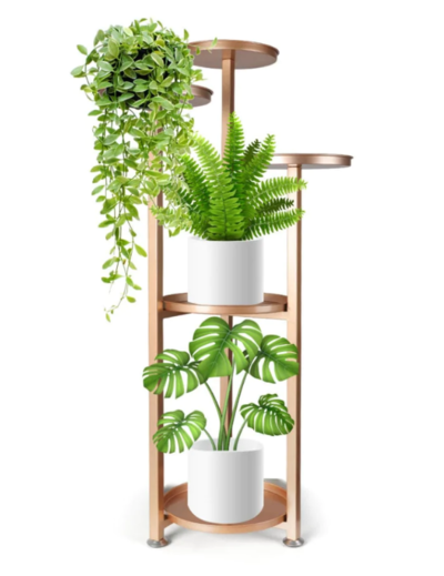 Levede Plant Stand Outdoor Indoor Flower Pots Rack Garden Shelf Black 120CM $79.95 (RRP $129) @ Momentous Living