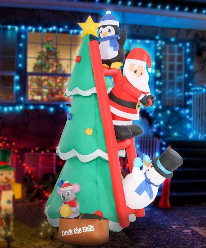 Inflatable Christmas Tree Santa 1.8M Decorations Outdoor LED Light $74.99 (RRP $229) @ Momentous Living