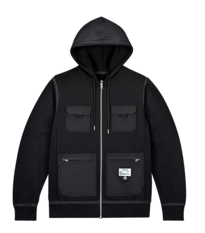 Converse Converse x Joshua Vides Utility Fleece Hoodie Black $100 (RRP $190) @ Subtype Store