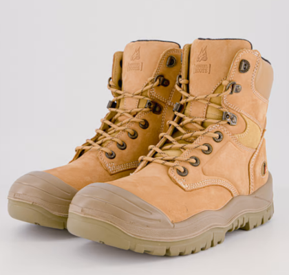 High Leg Zipsider Boot W Scuff Cap Wheat $110 (RRP $234.99) @ 4Workers