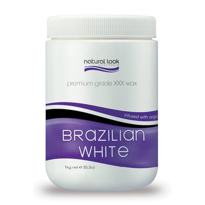 Natural Look Premium Grade Grade Brazilian White Liquid Tub Wax 1Kg $28.95 (RRP $41.60) @ AMR Hair & Beauty