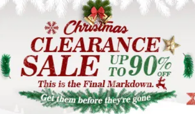 Christmas Clearance - Up to 90% OFF @ Crazy Sales