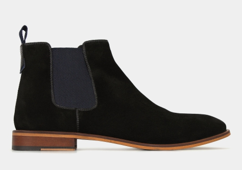 Zu LOADER Leather Chelsea Boots Black $94.99 (RRP $189.99) @ Betts