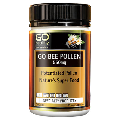 GO HEALTHY Go Bee Pollen 550mg 180 vegecaps $31.70 (RRP $54.71) @ Health Post NZ