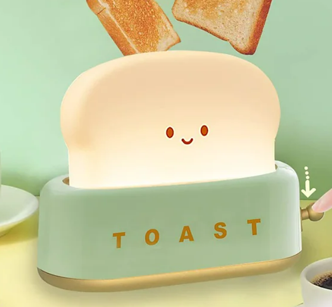 Charging Small Lamp with Smiley Cute Toaster Shape Green $23.43 (RRP $58.46) @ Light In The Box