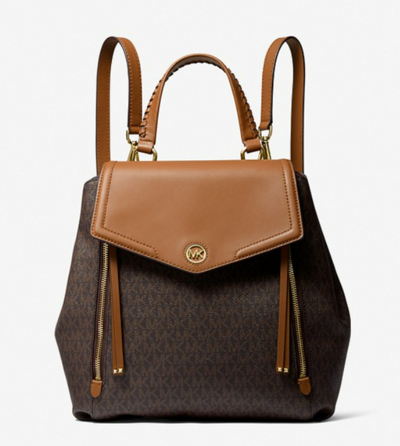 Freya Medium Logo Backpack Brown/Acorn $479 (RRP $879) @ Michael Kors