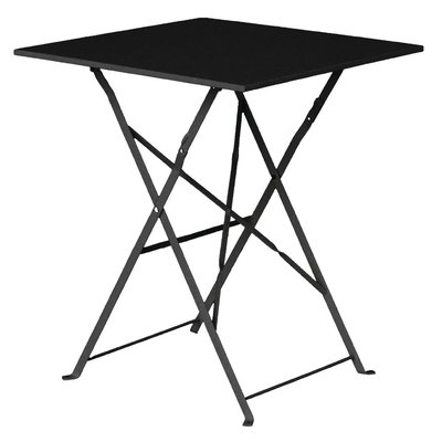 Bolero Black Square Pavement Style Steel Table $69.90 (RRP $99.90) @ Nisbets