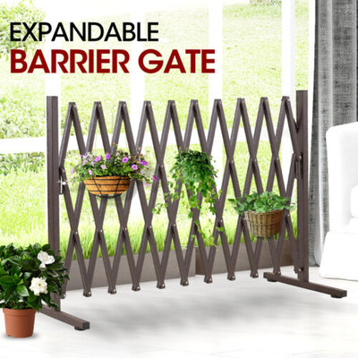 Garden Security Gate Gate Metal Indoor Outdoor Expandable Fence Barrier Traffic $136.99 (RRP $399.99) @ eBay AU