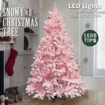 1.8m 6ft Prelit LED Christmas Xmas Tree PINK Massive 1600 Tips and 400 LEDs $199 (RRP $800) @ eBay AU