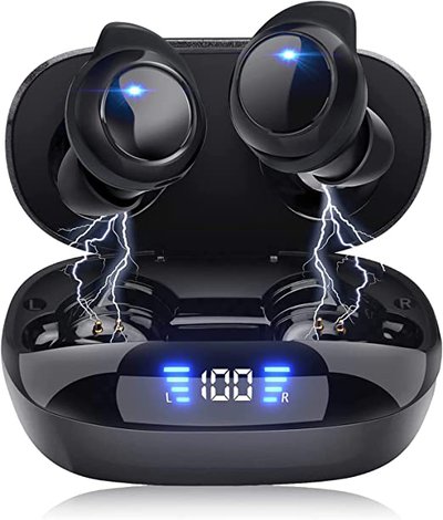 Bluetooth 5.3 Deep Bass True Wireless Earbuds with Charging Case Black $30.99 (RRP $55.99) @ Amazon AU