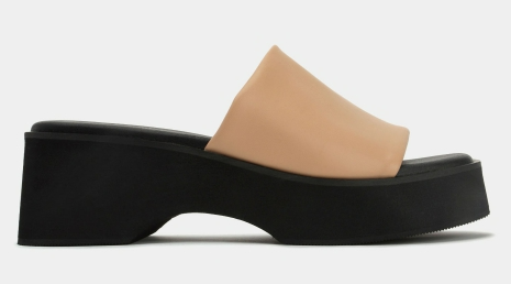 Betts RAHNEE Platform Slides Latte $62.99 (RRP $89.99) @ Betts