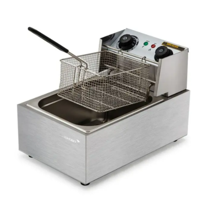 EuroChef Commercial Electric Deep Fryer Frying Basket Chip Cooker Fry Scoop $109 (RRP $299) @ My Topia