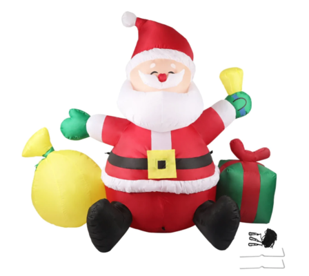 Santaco Inflatable Christmas Outdoor Decorations Santa LED Lights Xmas Party $99.95 (RRP $149) @ Momentous Living