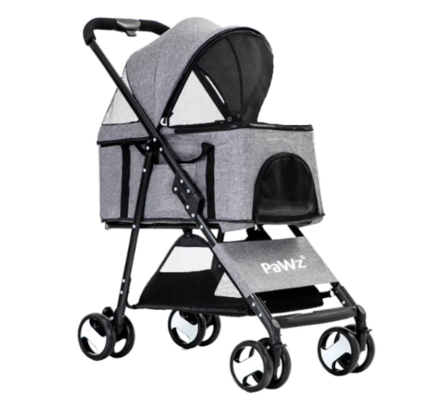 PaWz Large Pet Stroller Dog Cat Travel Carrier Pram Foldable Pushchair Outdoor $144.95 (RRP $219) @ Momentous Living