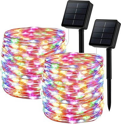 Super-Long 2 Pack Each 72FT 200 LED Solar String Lights $27.15 (RRP $38.90) @ Amazon AU