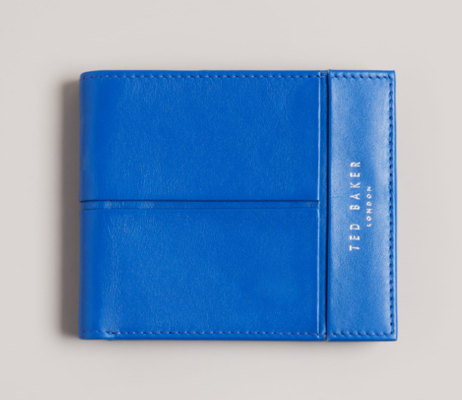 Samul Leather Bifold Wallet Bright Blue $97 (RRP $139) @ Ted Baker