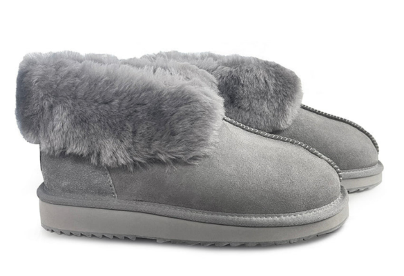 Sheepskin Ankle Leisure Slipper UGG EXPRESS Selected Grey $68 (RRP $150) @ UGG Express