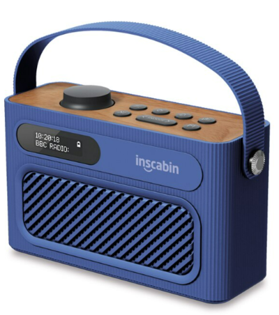 Inscabin M60 Stereo DAB Radio Portable Wireless Speaker with Bluetooth Blue $75.45 (RRP $150.91) @ Ali Express