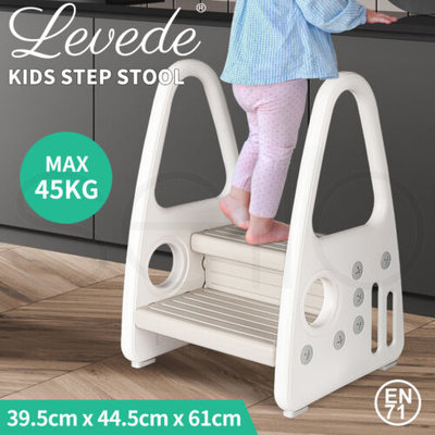 Levede Kids Step Stool Double Toddler Ladder Tower Standing Chair Foot Toilet $48.99 (RRP $97.99) @ eBay AU