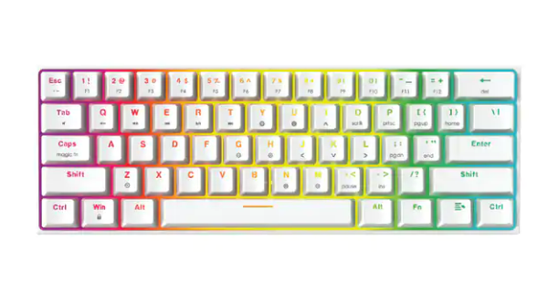 Fantech Gaming PC Mechanical Keyboard (MK857) (White-Red Switch) $69 (RRP $99) @ Catch AU