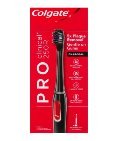 Colgate ProClinical 250R Charcoal Rechargeable Electric Toothbrush $19.95 (RRP $49.99) @ Chemist Direct