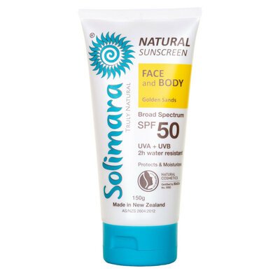 Natural Sunscreen Face And Body SPF 50 Golden Sands 88gm $23.23 (RRP $33.23) @ Health Post NZ