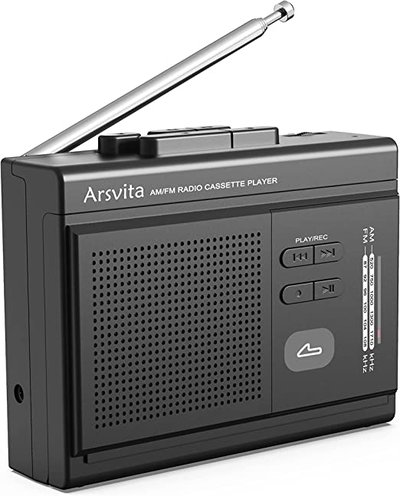 Arsvita Portable Cassette Player and Recorder Build-in Speaker and Microphone Black $62.69 (RRP $103.32) @ Amazon AU