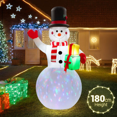 Inflatable Christmas Decoration 1.8M Xmas Snowman w/LED Lights $69.95 (RRP $224.89) @ eBay AU