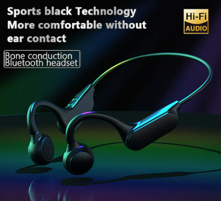 K10 Wireless Bone Conduction Bluetooth Sports Hi-fi Stereo Headphones Black $48.79 (RRP $73.11) @ Light In The Box