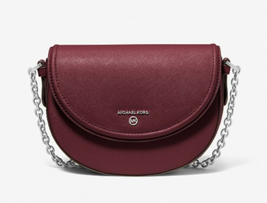 Jet Set Charm Saffiano Leather Crossbody Bag Merlot $269 (RRP $539) @ Michael Kors