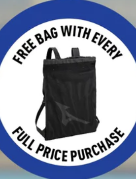 Free Bag With Every Full Price Purchase @ Mizuno