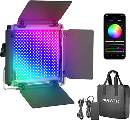 Neewer 530 RGB Led Light with APP Control with LCD Screen/U Bracket/Barndoor Metal Shell $70.69 (RRP $102.99) @ Amazon AU