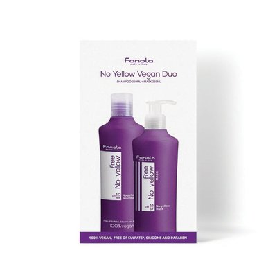 Fanola No Yellow Vegan Retail Duo Pack Sulfate Free 350ml $20 (RRP $59.90) @ AMR Hair & Beauty