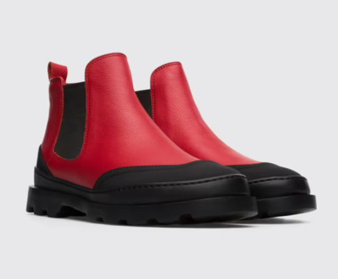 Brutus Ankle Boots for Women Black/Red $210 (RRP $300) @ Camper AU